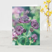 Floral Thinking of You Card Kaart (Gele Bloem)