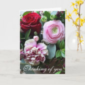 Floral Thinking of You Kaart (Gele Bloem)