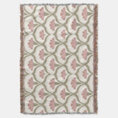 Floral Throw Blanket Deken (Voorkant Verticaal)