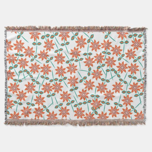  Floral Throw Blanket Deken (Voorkant)