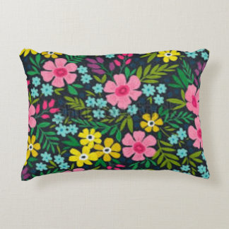 Floral Throw Pillow | Colorful Flower cushion  Accent Kussen