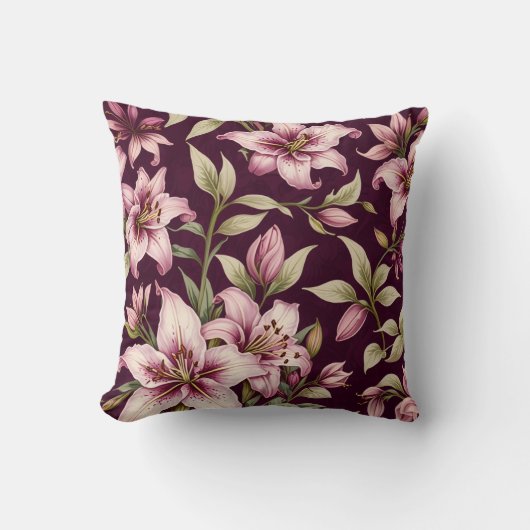 Floral Throw Pillow Kussen (Voorkant)