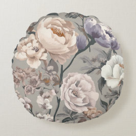 Floral Throw Pillow Rond Kussen