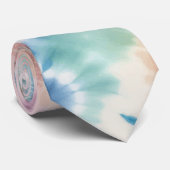 Floral Tie dye Stropdas (Opgerold)