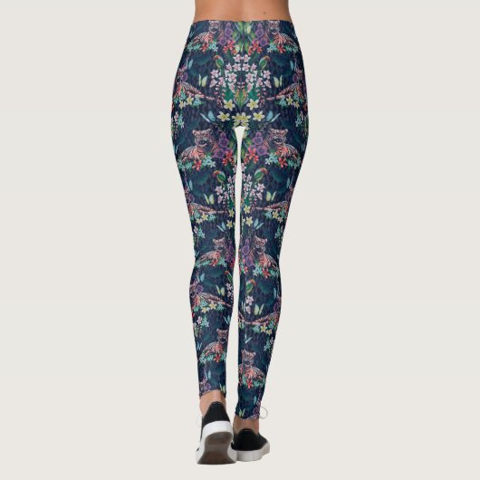 Floral Tiger Leggings (Achterkant)