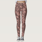 Floral tijgerprint leggings (Voorkant)