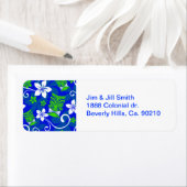 Floral Tiki-maskers van Blue Island Etiket (Insitu)