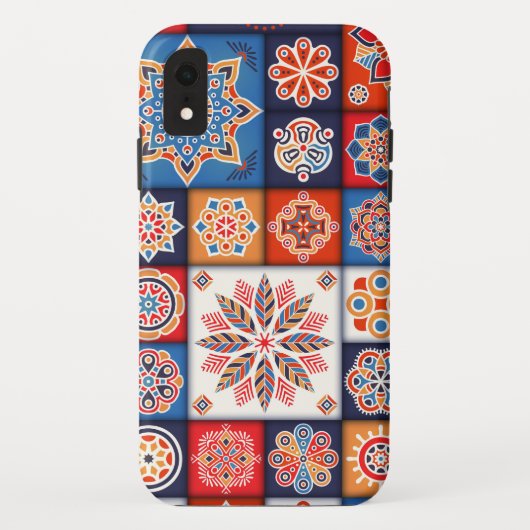 Floral Tile Case-Mate iPhone Case (Achterkant)