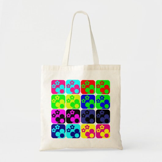 Floral Tiles Tote Bag (Voorkant)