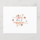 Floral Time Capsule trouwdag kaart (Achterkant)