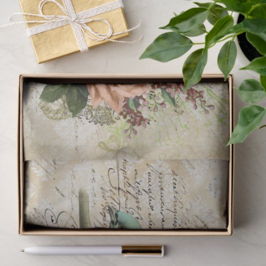 Floral tissuepapier (Geschenk)