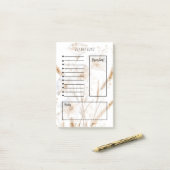 Floral To-Do List Post-it® Notes (Op bureau)