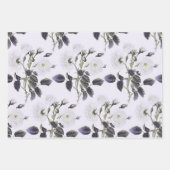 Floral Toile-Grey, Pink, Blue Inpakpapier Vel (Voorkant)