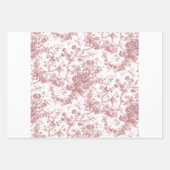 Floral Toile-Grey, Pink, Blue Inpakpapier Vel (Voorkant 2)