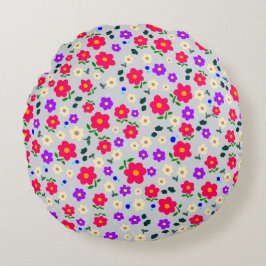 floral tons rosa rond kussen