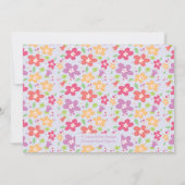 Floral Torah Bat Mitzvah Kaart (Achterkant)