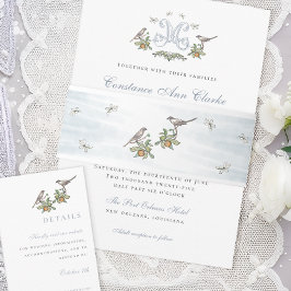 Floral Tortelduifjes Belly Band Uitnodigingen Wikkel