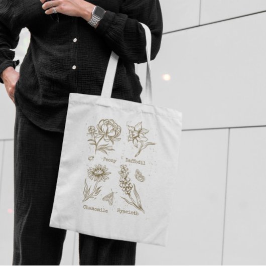 Floral  tote bag