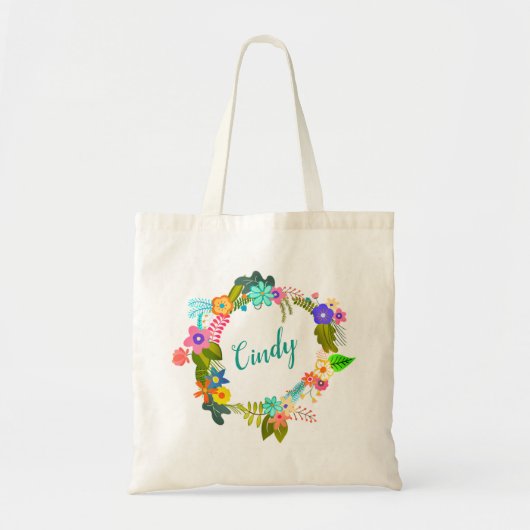 Floral Tote Bag (Voorkant)