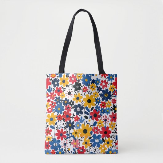 Floral Tote Tote Bag (Voorkant)