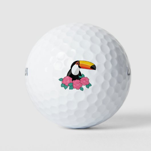 Floral Toucan Golfballen (Voorkant)
