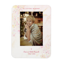 Floral Traditional & Elegant Roze Foto Funeral