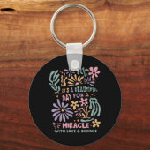 Floral Transfer Day Ivf Its A Beautiful Day For Mi Sleutelhanger (Voorkant)