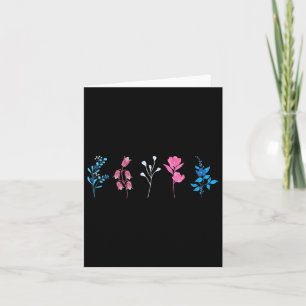 Floral Transgender Pride, LGBTQ Transflag Flower, Kaart