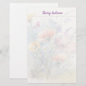 Floral Transparant Briefpapier (Voorkant / Achterkant)