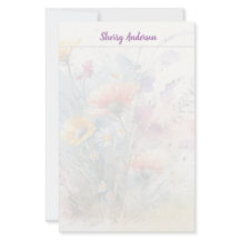 Floral Transparant Briefpapier