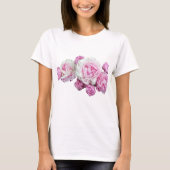Floral Transparant Design T Shirt (Voorkant)