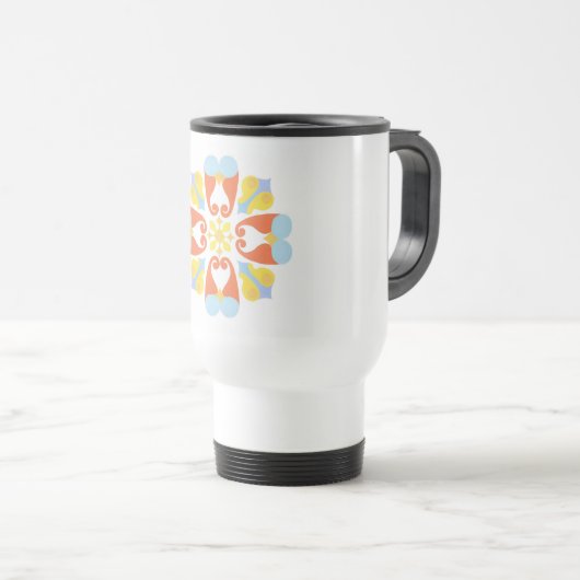 Floral Travel Mug Reisbeker (Voorkant rechts)