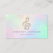 Floral Treble Clef Muziekleraar Visitekaartje (Voorkant)