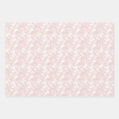 Floral Trellis Peach - White Inpakpapier Vel (Voorkant 3)