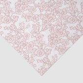 Floral Trellis Peach - White Tissuepapier (Detail)