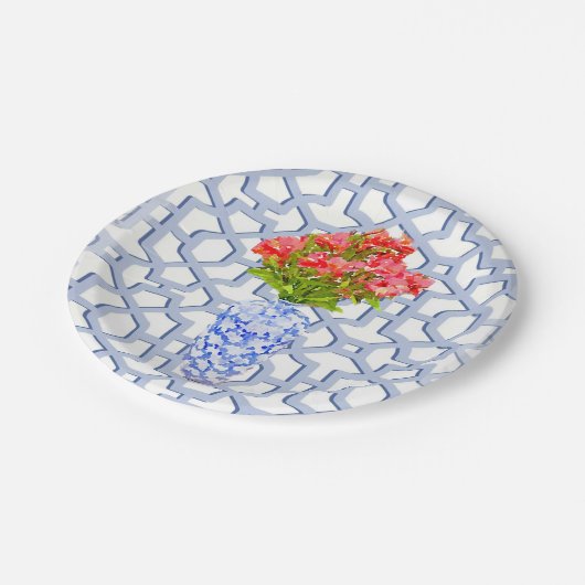 Floral Trellis Waterverf Papier Bord (Gekanteld)