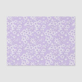 Floral Trellis White - Purple Tissuepapier (Voorkant)