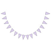 Floral Trellis White - Purple Vlaggetjes (Alle)