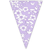 Floral Trellis White - Purple Vlaggetjes (Tweede vlag)