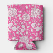 Floral Trendy Bright Roze en Wit Blikjeskoeler (Achterkant)