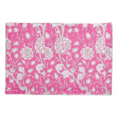  Floral Trendy Bright Roze en Wit Kussensloop (Achterkant)