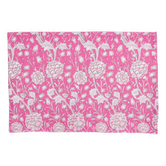 Floral Trendy Bright Roze en Wit Kussensloop