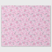 Floral Trendy Elegant Modern Cadeaupapier (Vlak)