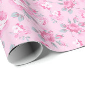 Floral Trendy Elegant Modern Cadeaupapier (Rol Hoek)