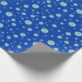 Floral Trendy Elegant Modern Wrapping Paper Cadeaupapier (Hoek)