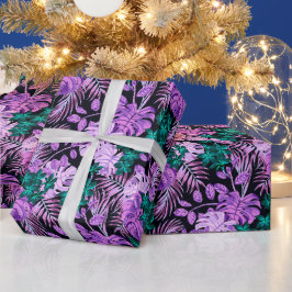 Floral Trendy Elegant Modern Wrapping Paper Cadeaupapier