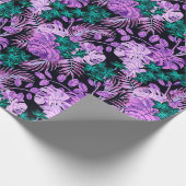 Floral Trendy Elegant Modern Wrapping Paper Cadeaupapier (Hoek)