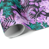 Floral Trendy Elegant Modern Wrapping Paper Cadeaupapier (Rol Hoek)