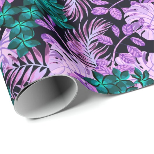 Floral Trendy Elegant Modern Wrapping Paper Cadeaupapier (Rol Hoek)