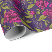 Floral Trendy Elegant Modern Wrapping Paper Cadeaupapier (Rol Hoek)